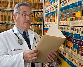Doctor viewing Patient Records